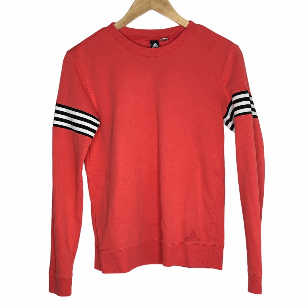 Adidas Womens Salmon Pink Pullover Sweatshirt